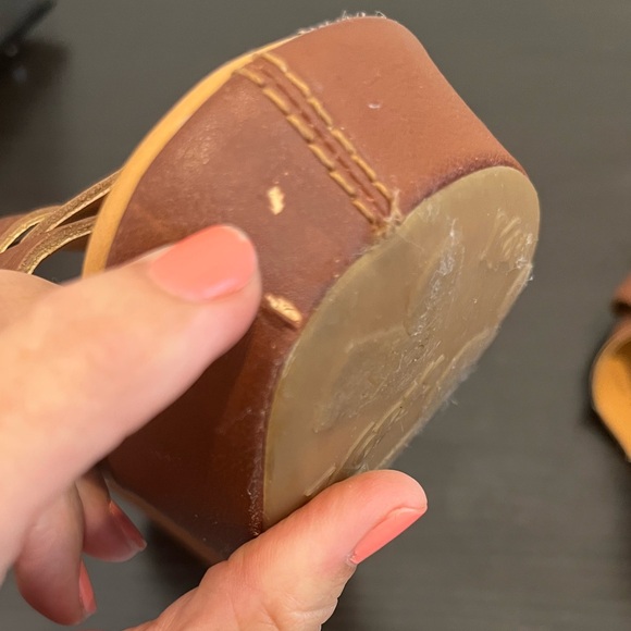 Kork Ease LANA Crisscross Slide Sandal Women’s 8 39 Brown Platform Wedge Boho - Picture 12 of 14